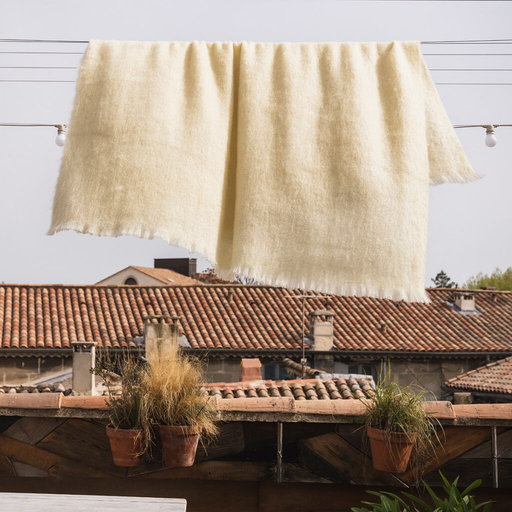 Plaid Mohair-beurre-Ambiance