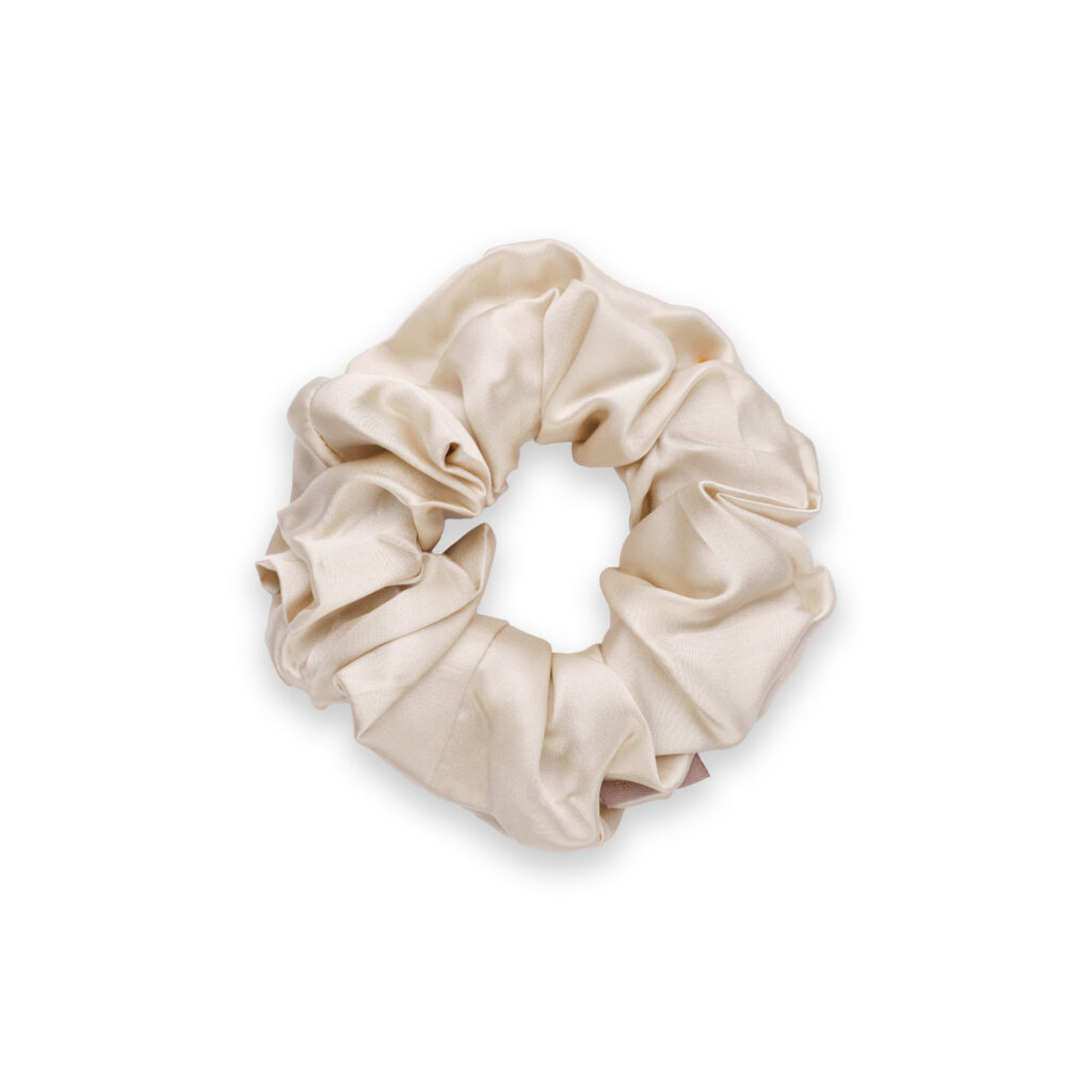 Emily's Pillow zijden scrunchie L - champagne