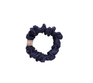 Emily’s Pillow zijden scrunchie S – donkerblauw