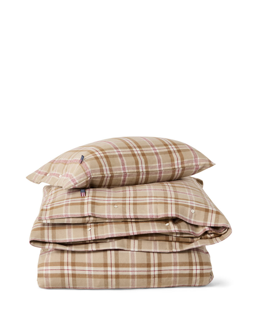 Lexington dekbedovertrek - 240x220 - flanel checked - incl. slopen 65x65