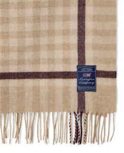 Lexington wollen plaid – checked – 130×170 – fig