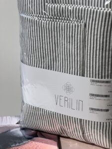 Verilin kussensloop – 65×65 – crushed linnen – Pineta
