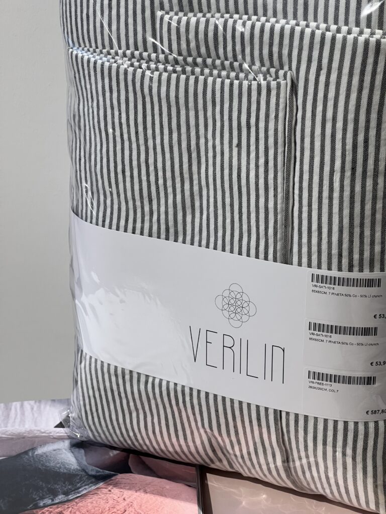 Verilin kussensloop - 65x65 - crushed linnen - Pineta