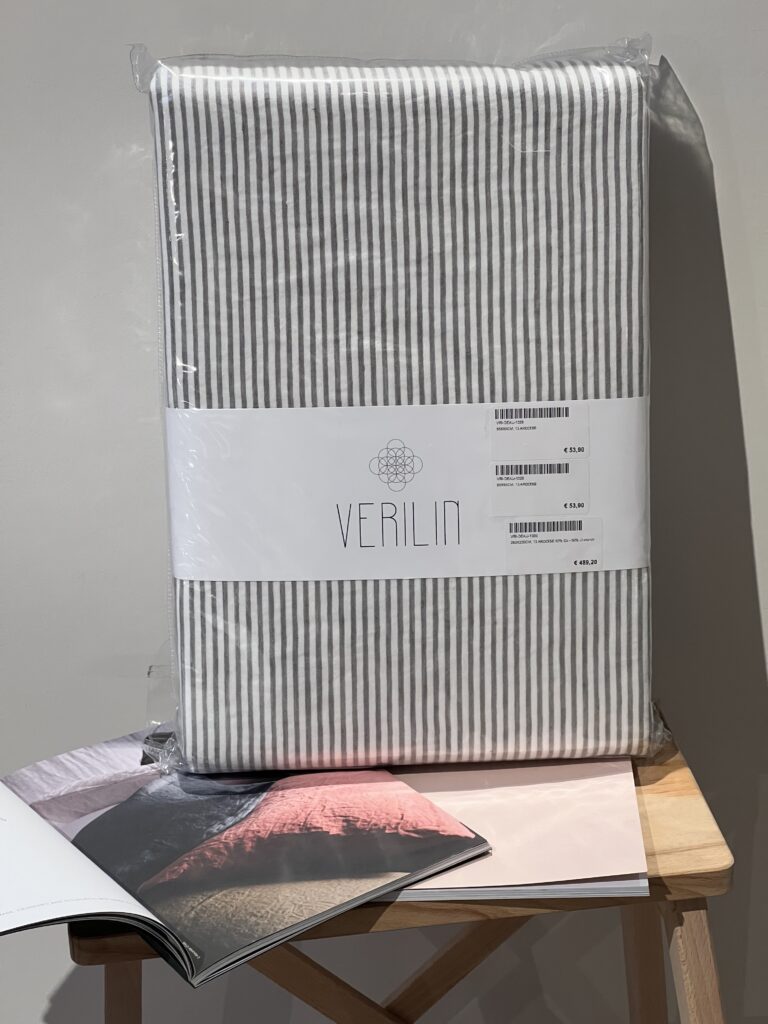 Verilin kussensloop - 65x65 - crushed linnen - Ardoise