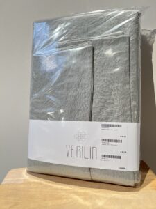 Verilin kussensloop – 65×65 – crushed linnen – Grey