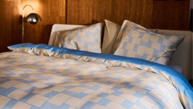Auping dekbedovertrek – 240×220 – Seaside grid – incl. slopen 60×70