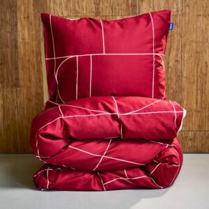 Auping dekbedovertrek – 260×220 – Graphic bordeaux – incl. slopen 60×70