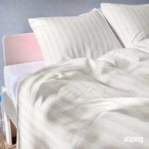 Auping_BEDLINNEN - AW26 - Dessin_Satin Stripe White_Closeup