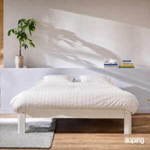 Auping_BEDLINNEN - AW26 - Dessin_Satin Stripe White_Frontview