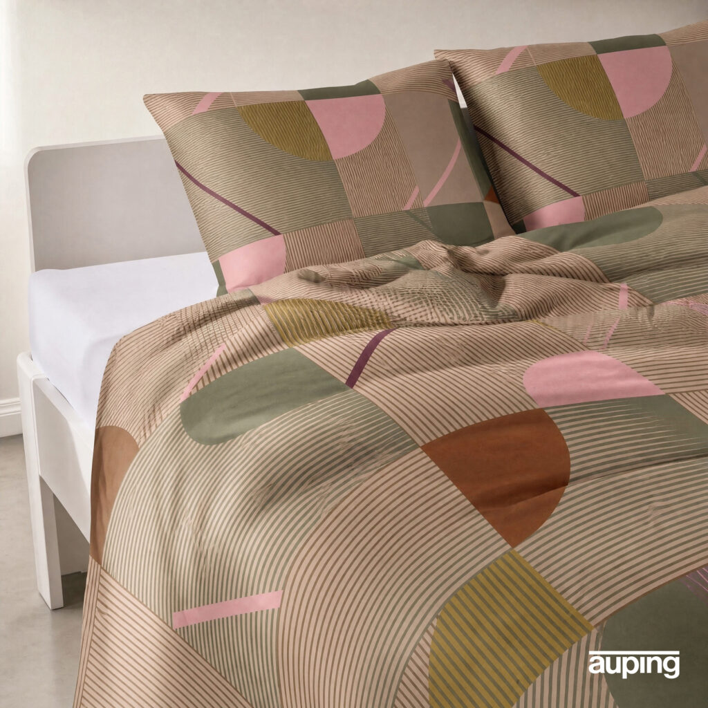 Auping dekbedovertrek - 140x220 - Tessera green - incl. sloop 60x70