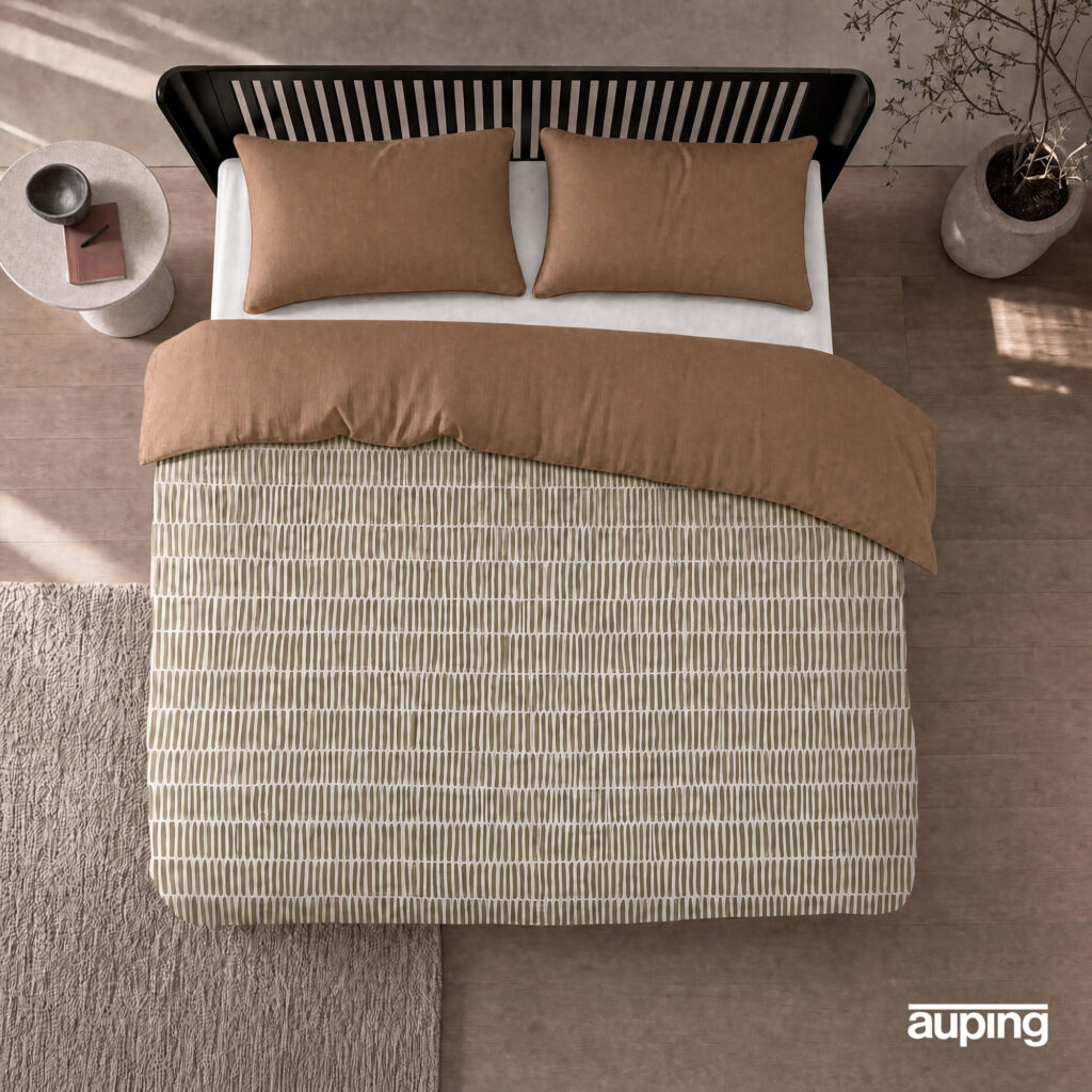 Auping dekbedovertrek - 240x220 - Brush brown - incl. slopen 60x70