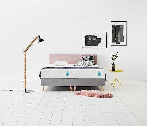 Moderne slaapkamerlook met Tempur bedcombinatie